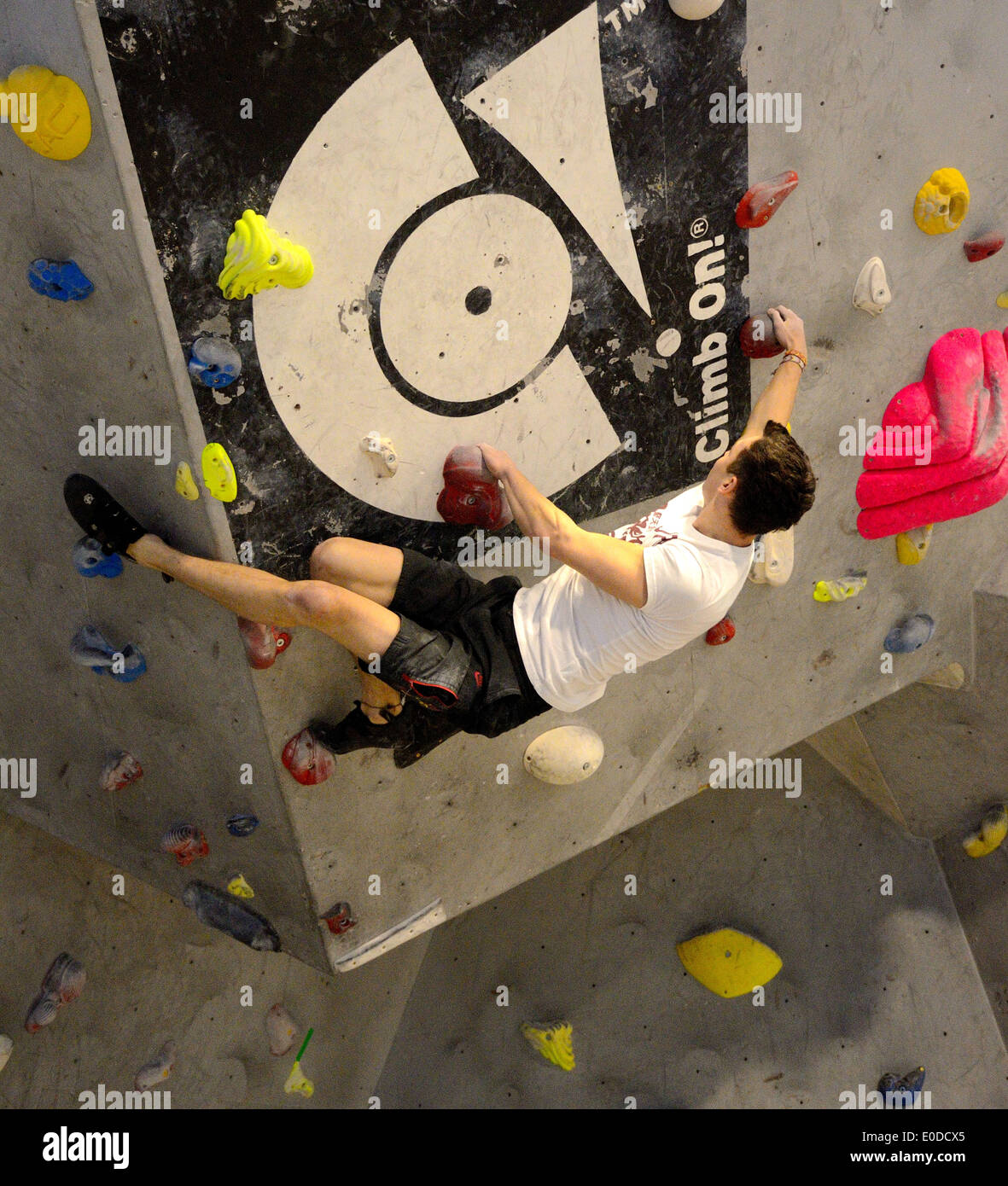 Climbing at the Depot Nottingham Stock Photo Alamy