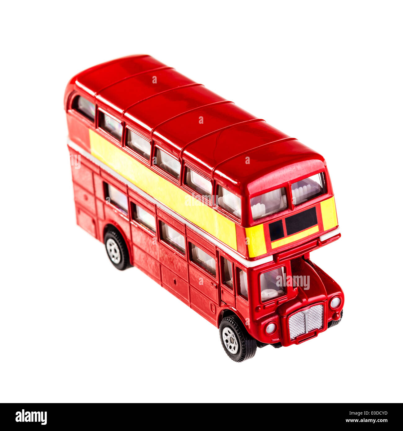Classic London Bus model isolated over a white background Stock Photo ...