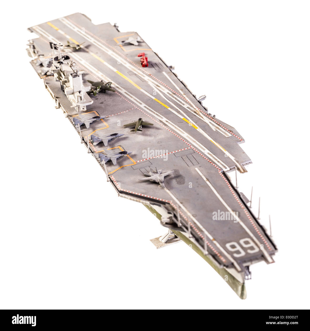 The USS America (CVA/CV-66) was one of four Kitty Hawk-class supercarriers built for the United States Navy in the 1960s Stock Photo