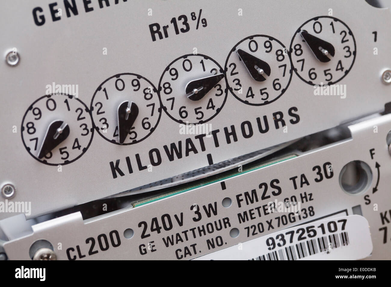 Electric meter USA Stock Photo Alamy