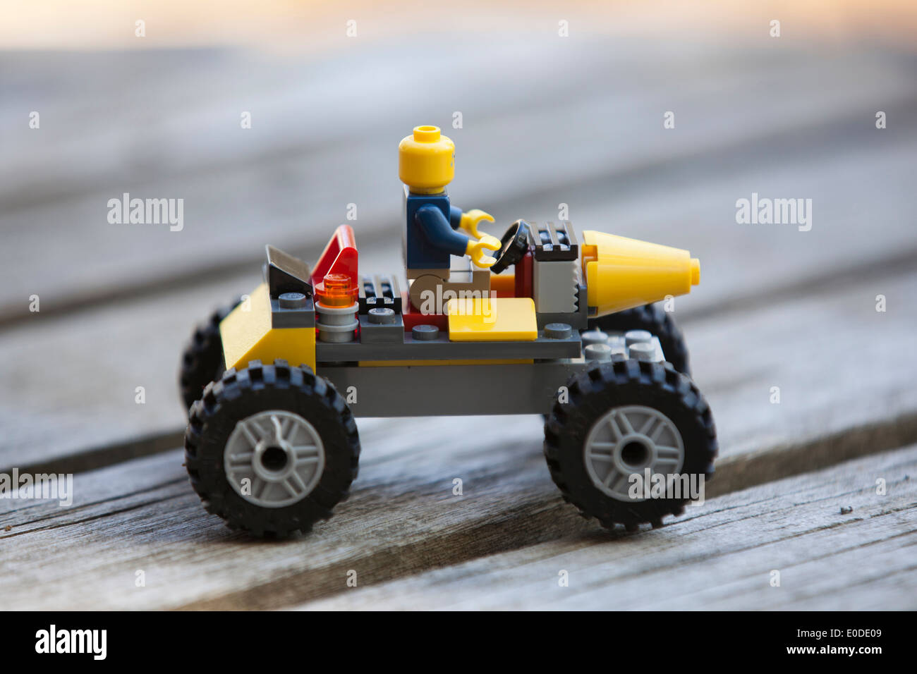Lego truck and driver Stock Photo