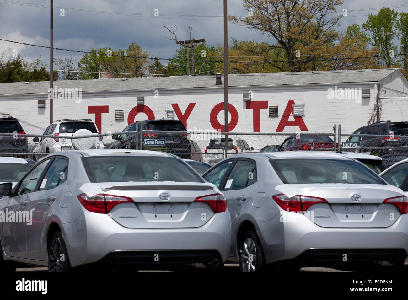 Toyota car sales lot - USA Stock Photo