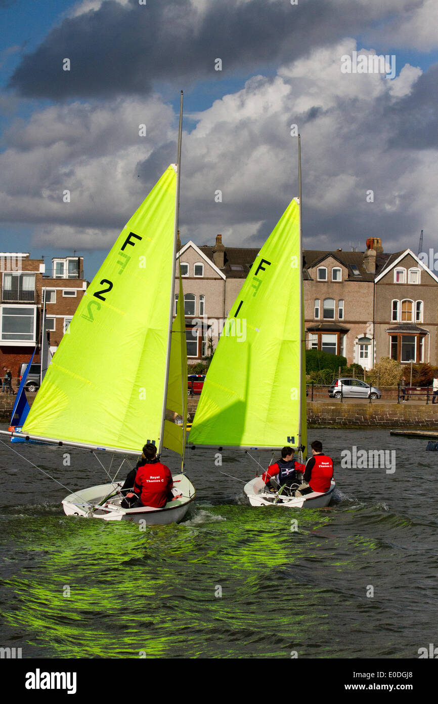 Yacht racing West Kirby Sailing Club, Liverpool. May, 2014 British Open