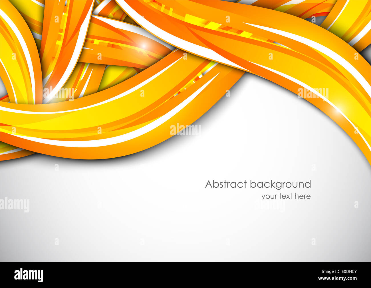 Abstract wavy background in orange color Stock Photo - Alamy