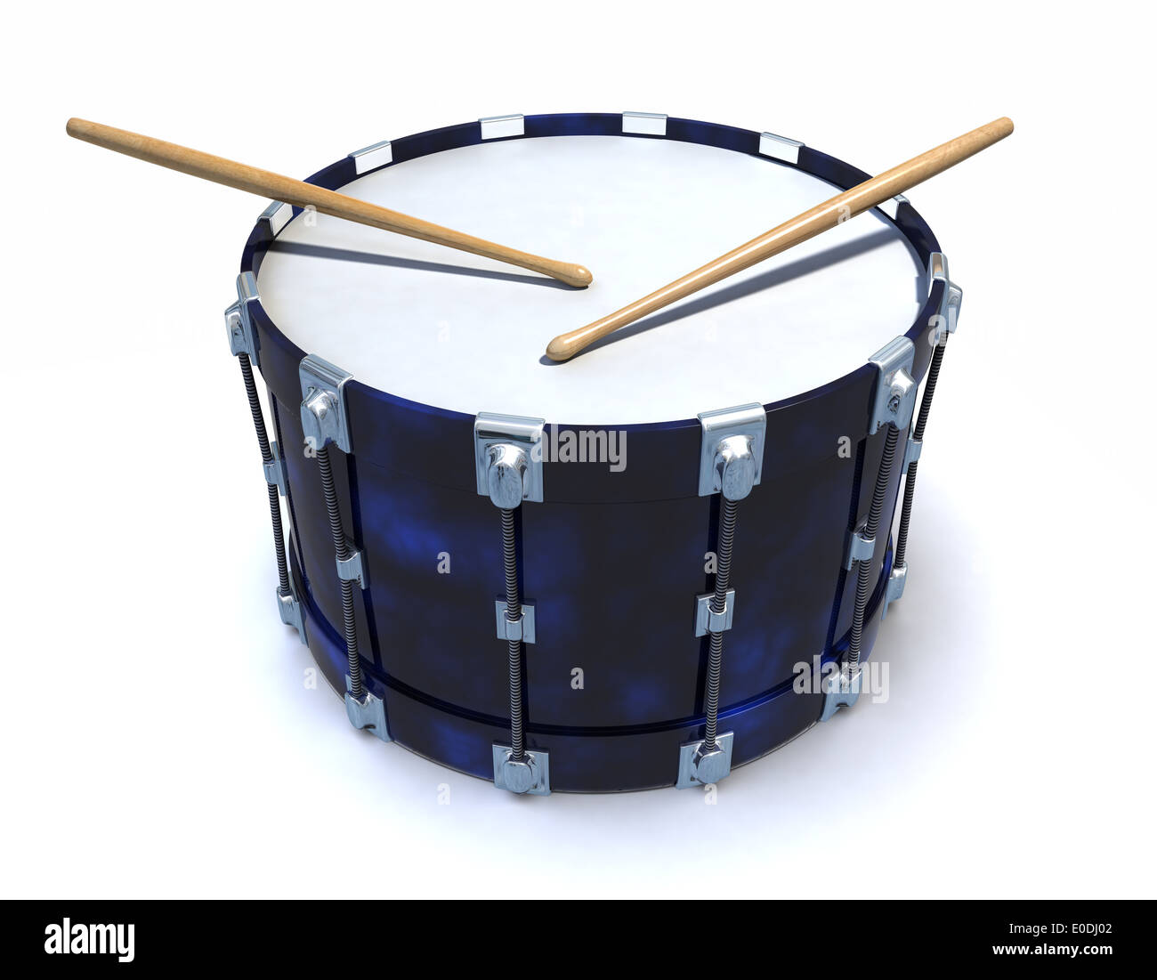 3d Snare drum with drumsticks Stock Photo Alamy