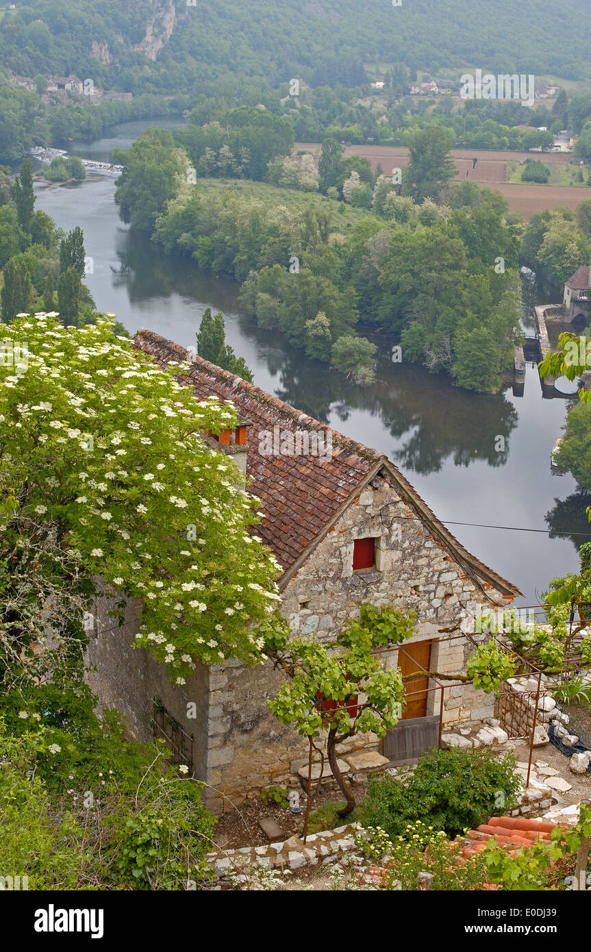 Lot Valley, Lot River, Way of St James, Midi Pyrénées, Saint Cirq