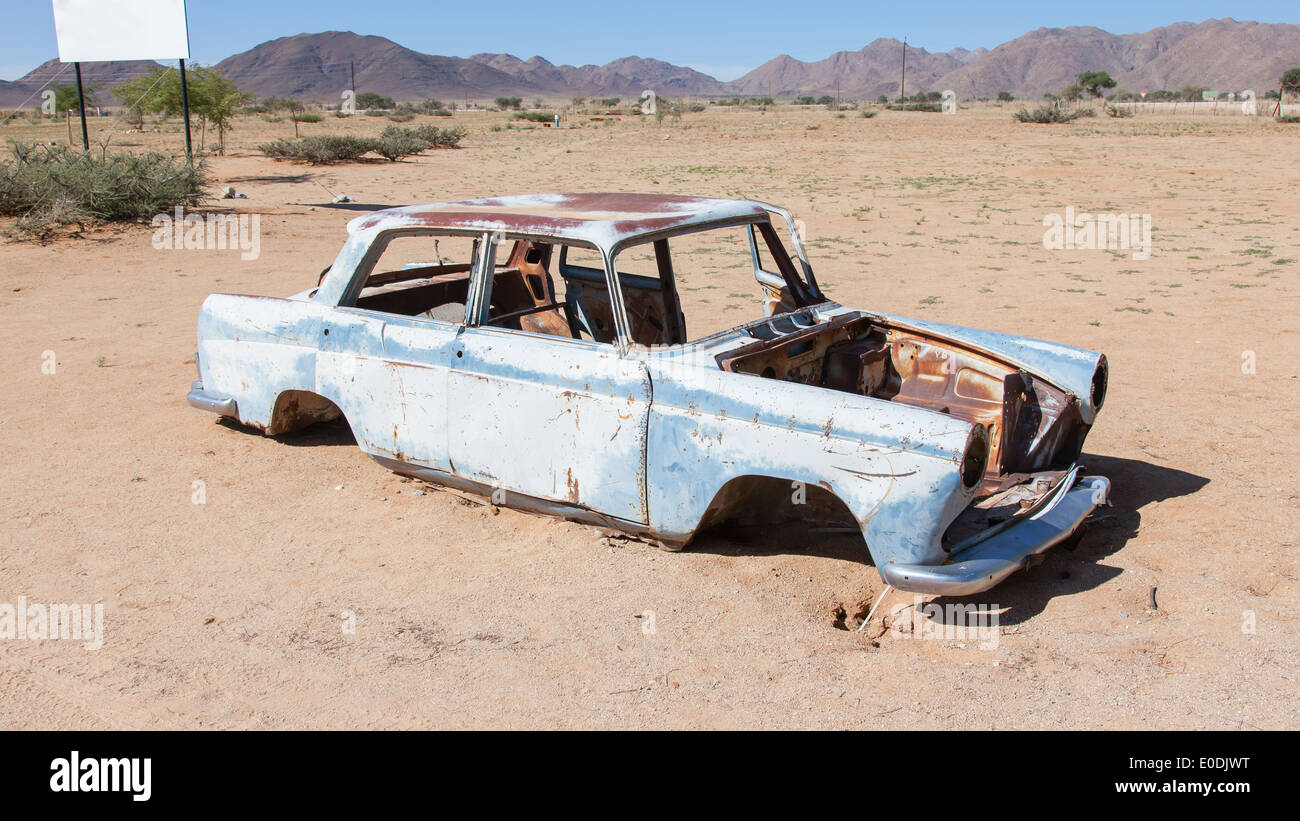 Abandoned car in the Namib Desert, Namibia Stock Photo - Alamy