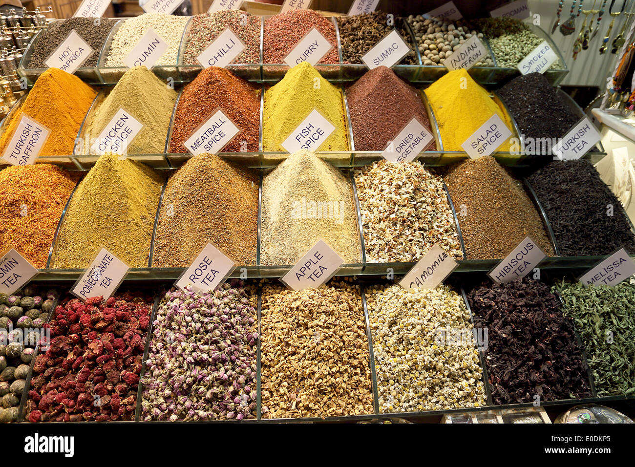 Herbs and Spices in Grand Bazaar Istanbul Turkey Stock Photo Alamy