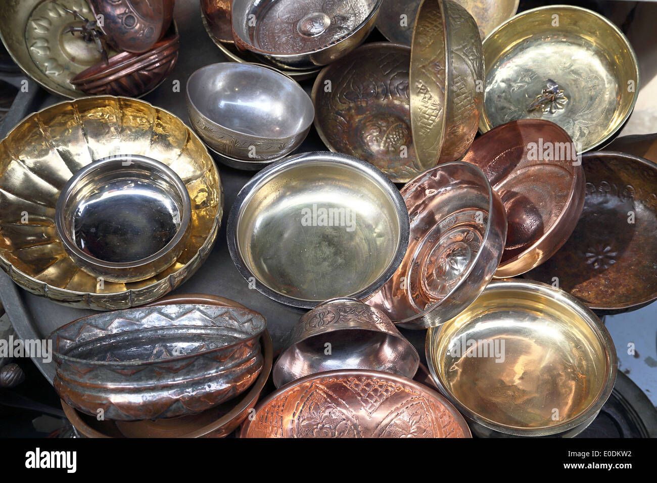 Turkish Bath Copper Bowl Stock Photo - Alamy