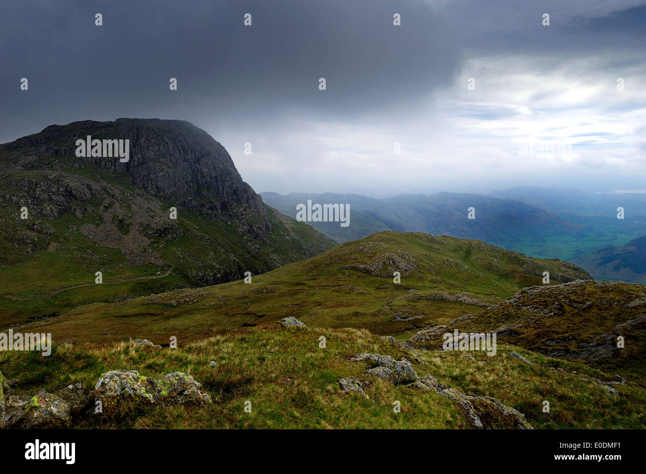 Harrison Stickle from Pike o' Stickle Stock Photo