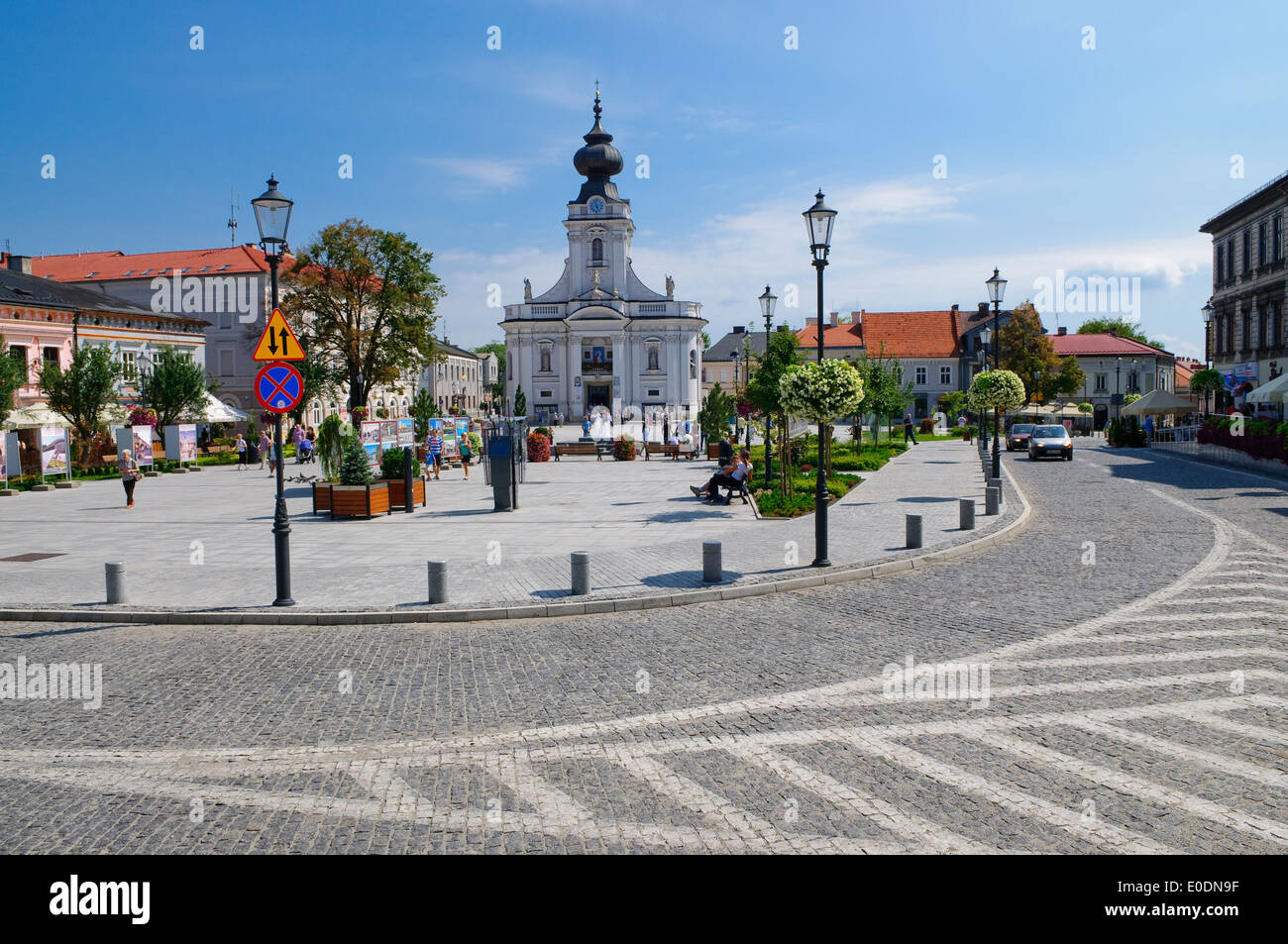 Wadowice, a town in Southern Poland, birthplace of Pope John Paul II. Stock Photo
