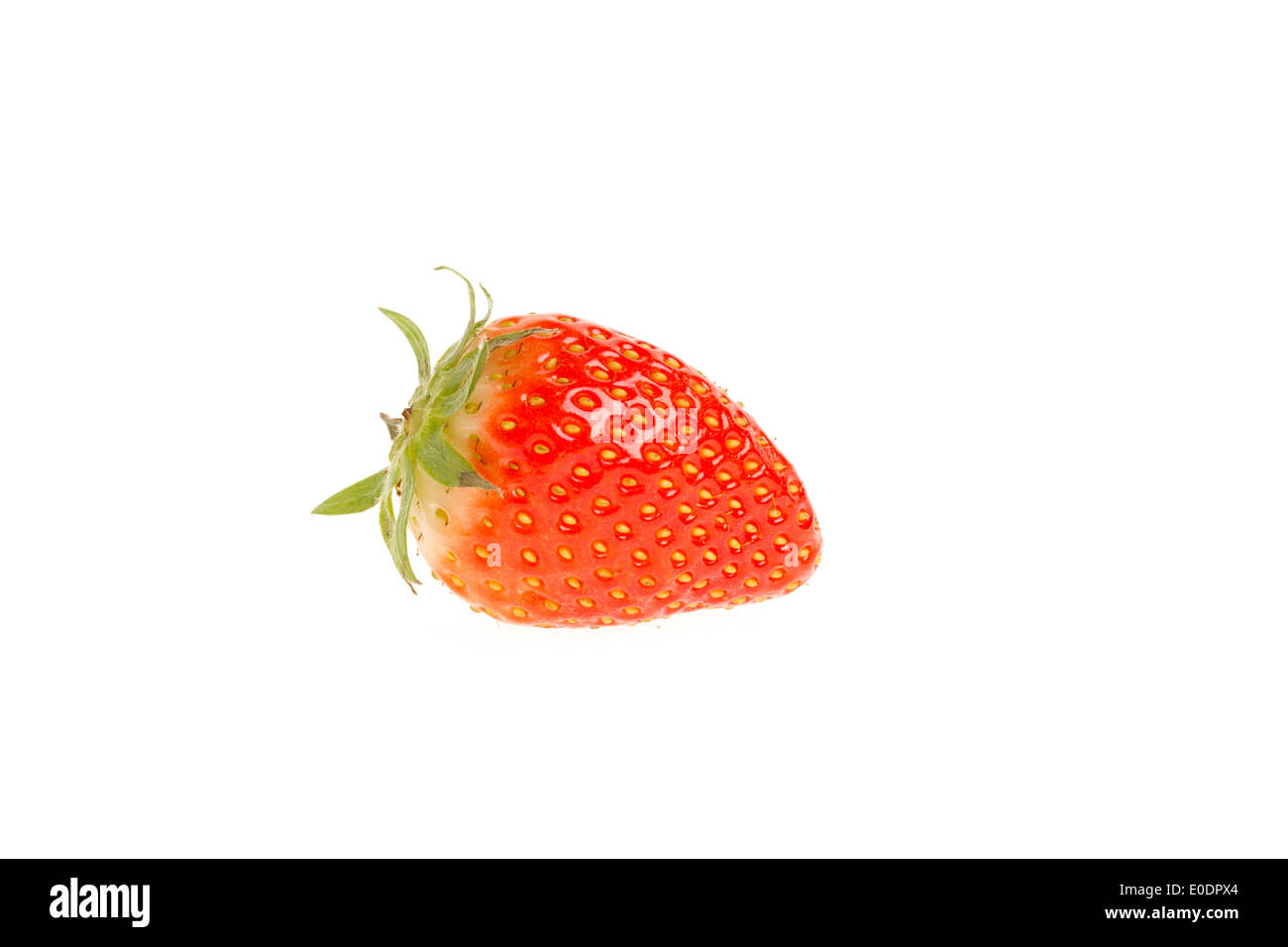 A fresh strawberry isolated over white background Stock Photo - Alamy