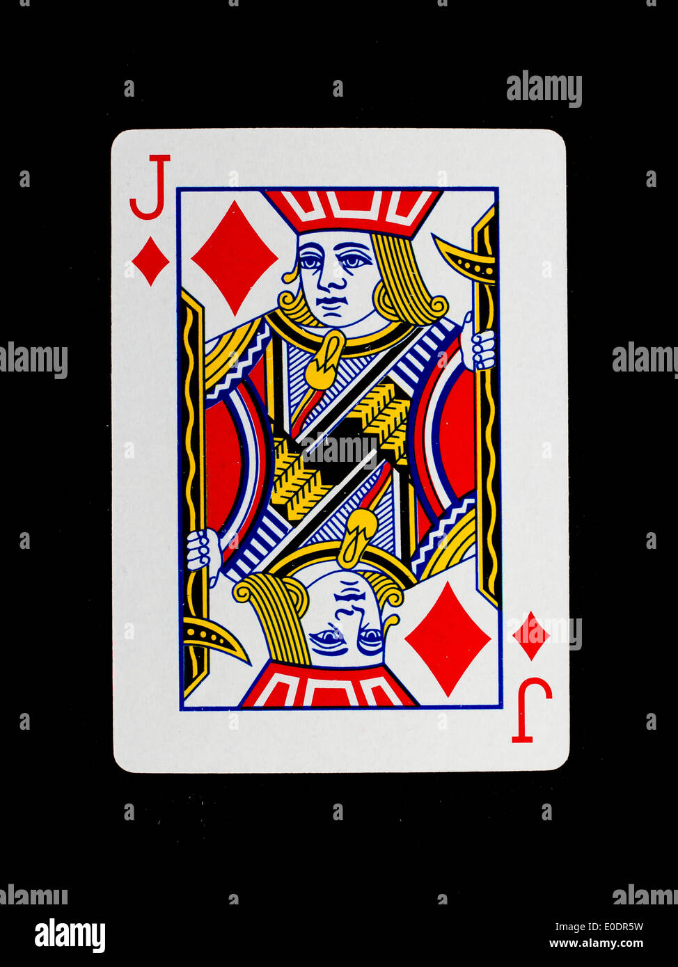 Playing card (jack) isolated on a black background Stock Photo Alamy