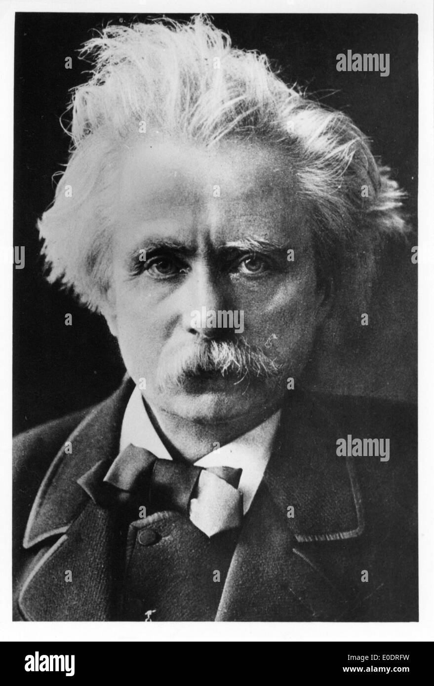 A 19th-century portrait of the famous Norwegian composer Edvard Grieg ...