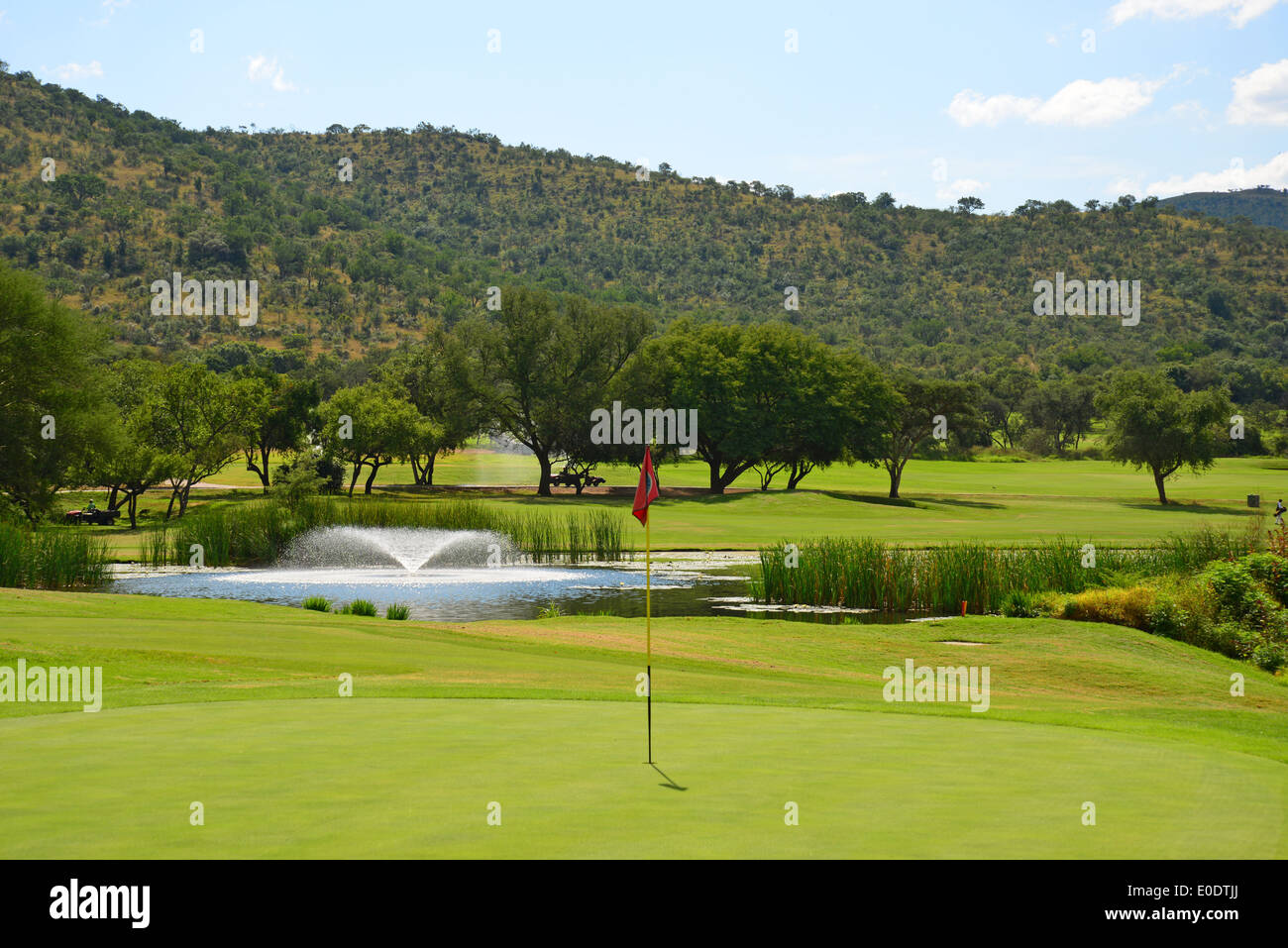 Gary Player Country Club Golf Course, Sun City holiday resort, Pilanesberg, North West Province, Republic of South Africa Stock Photo