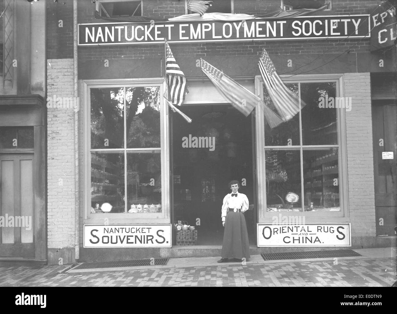 Nantucket Employment Society Stock Photo Alamy