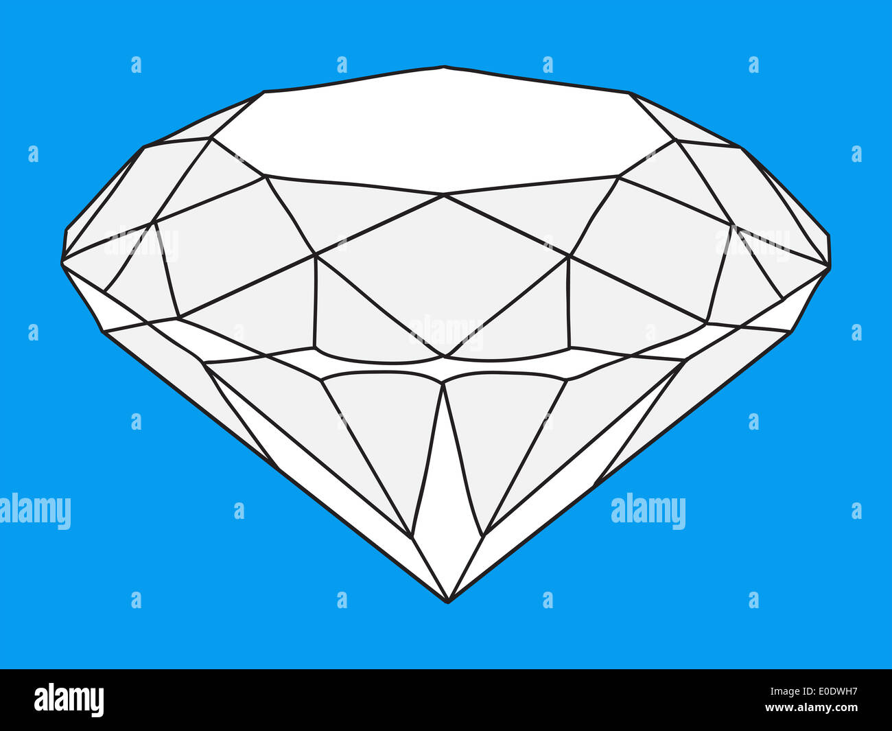 Diamond illustration Stock Photo