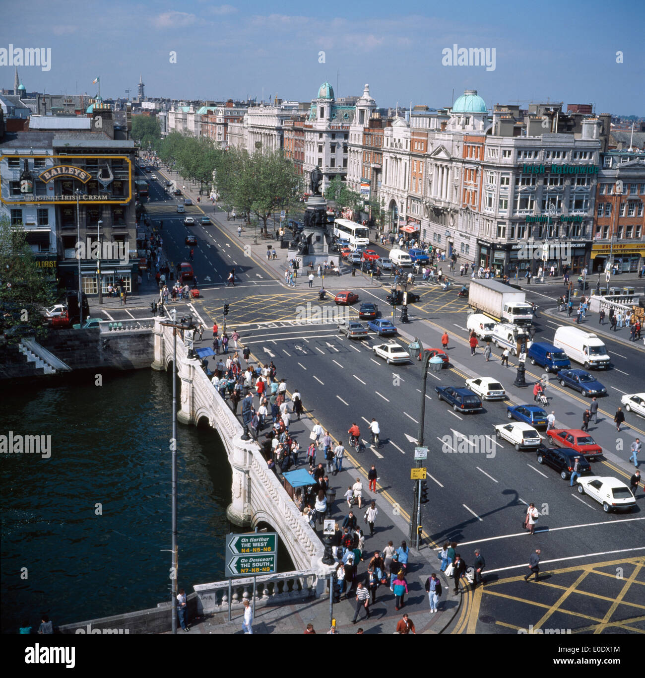 O'connell Bridge And O'connell Street, Dublin City, County Dublin