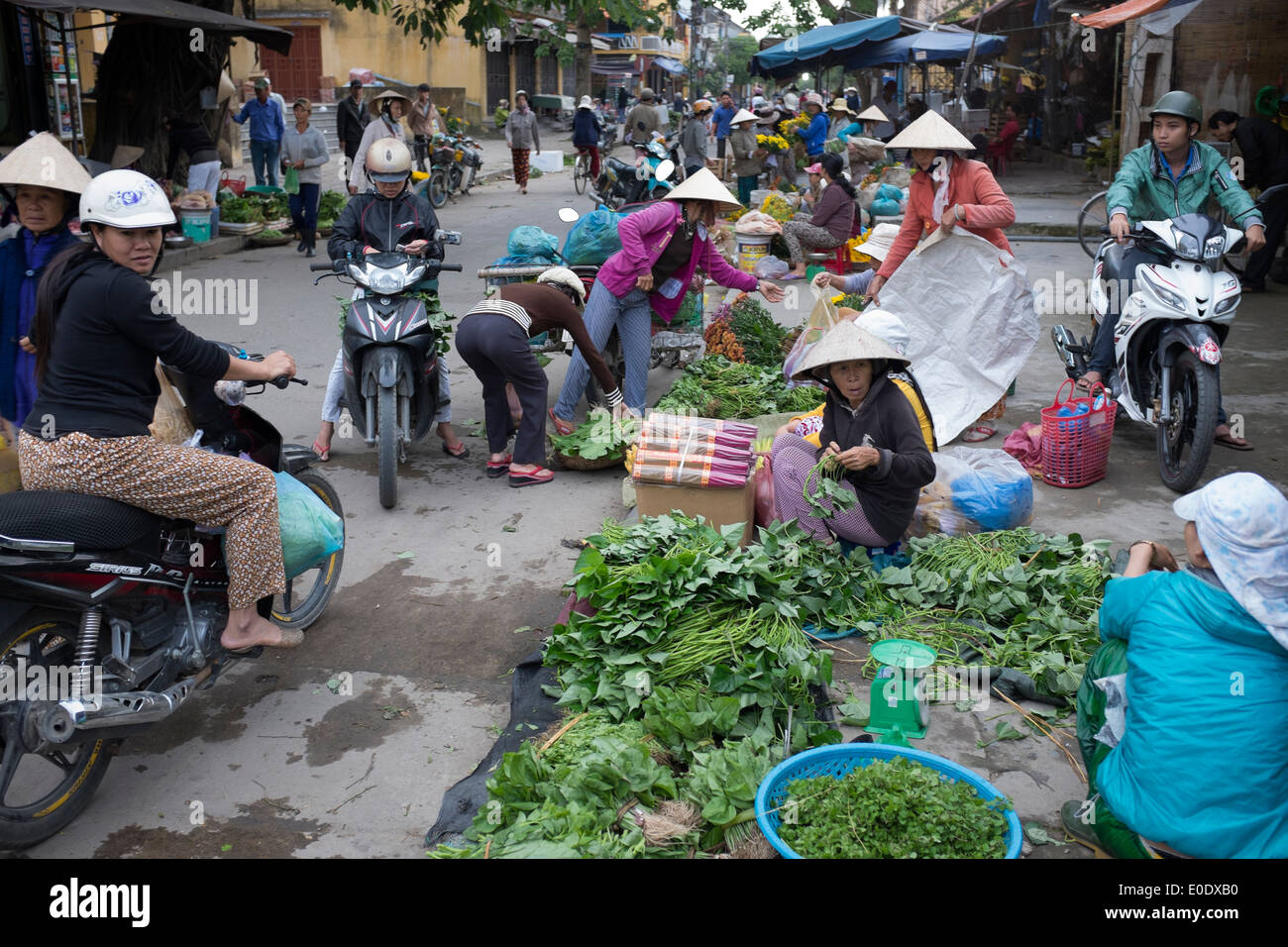 Street Food Market Hoi An Vietnam Stock Photo