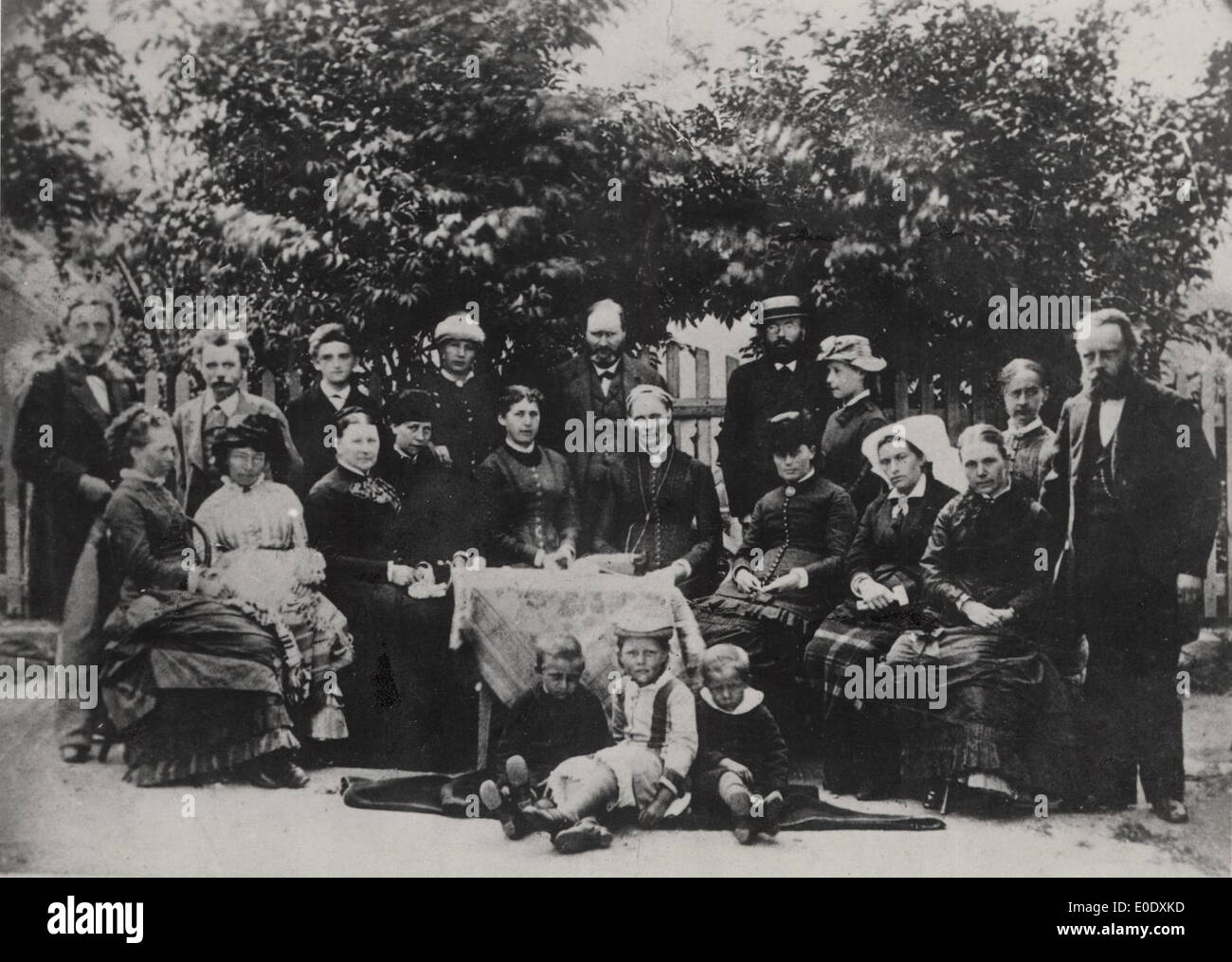 [Edvard Grieg with friends at Lofthus] Stock Photo