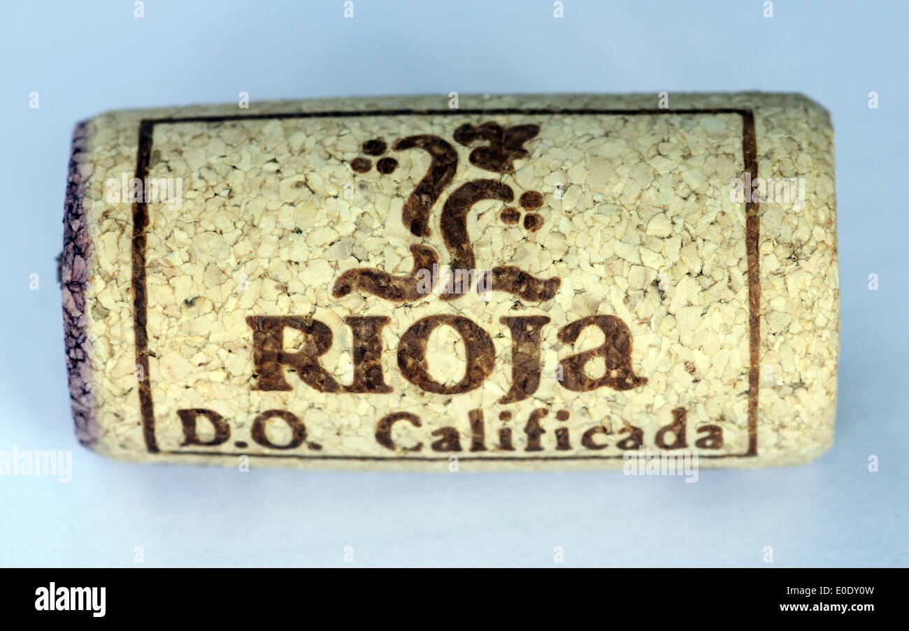 Spanish wine cork Stock Photo