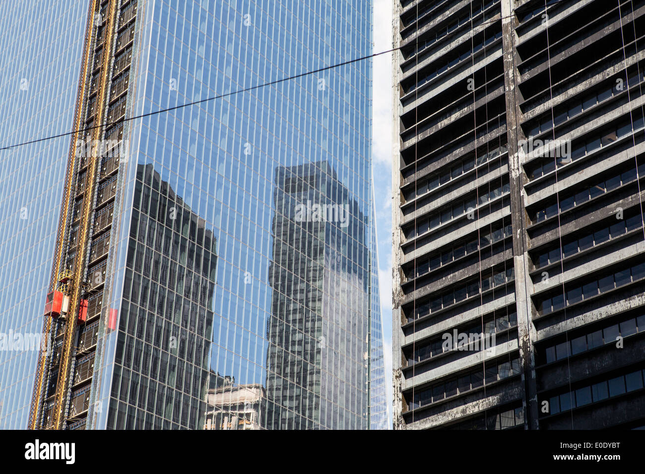 Reconstructioin of the World Trade center building, New York Stock ...
