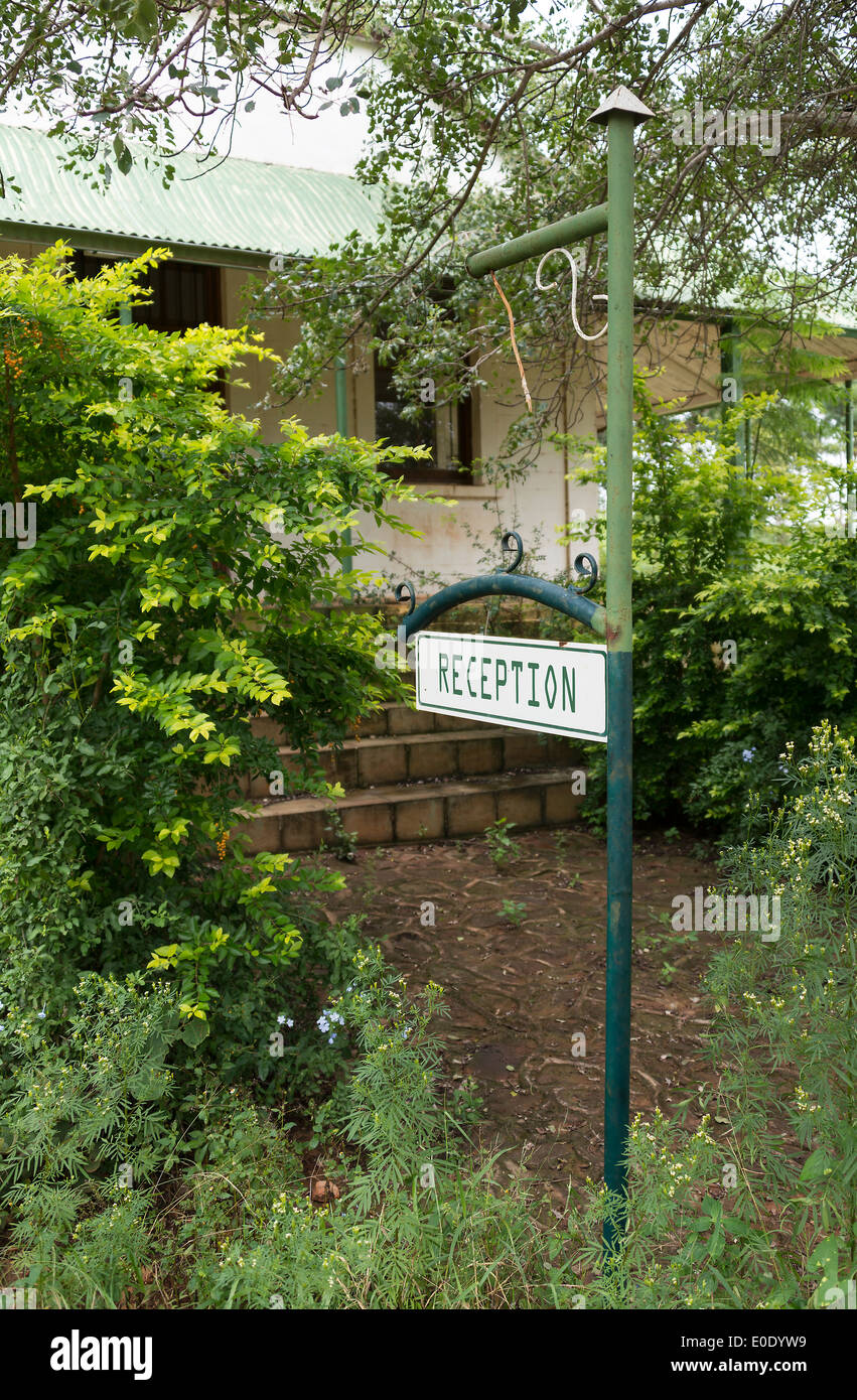 old abandon gold mine village leydsdorp in south arica with reception