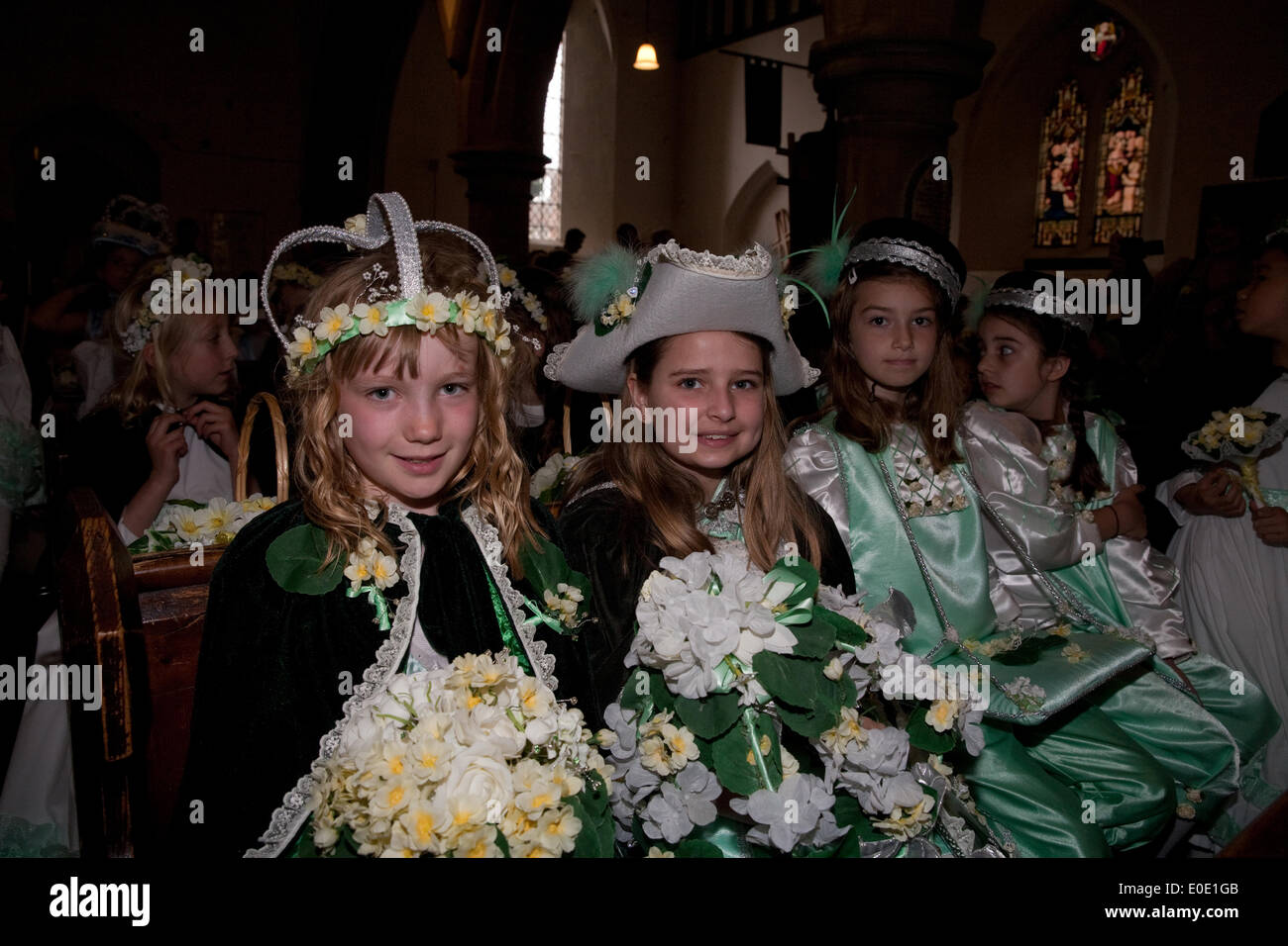 Hayes,UK,10th May 2014,Hayes May Queen in Hayes Church, Ken Credit: Keith Larby/Alamy Live News Stock Photo