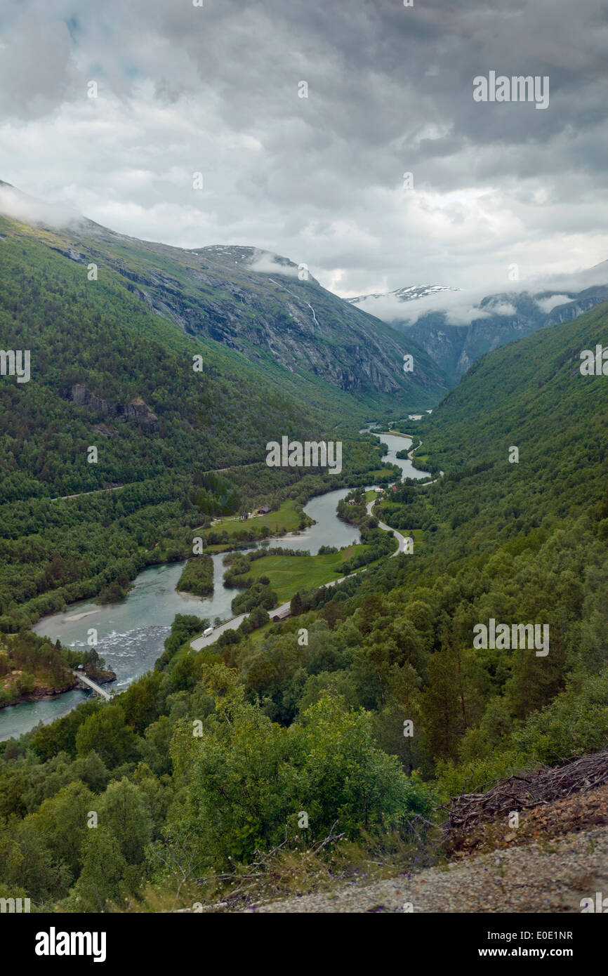 Mountain scenery in Andalsnes, Norway Stock Photo - Alamy