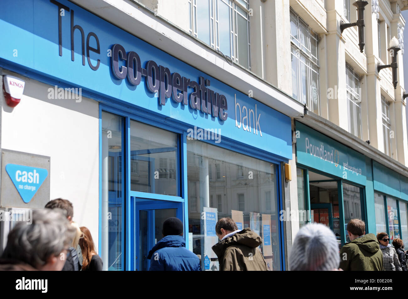 The Co-Operative or Co-Op bank in Western Road Brighton Stock Photo
