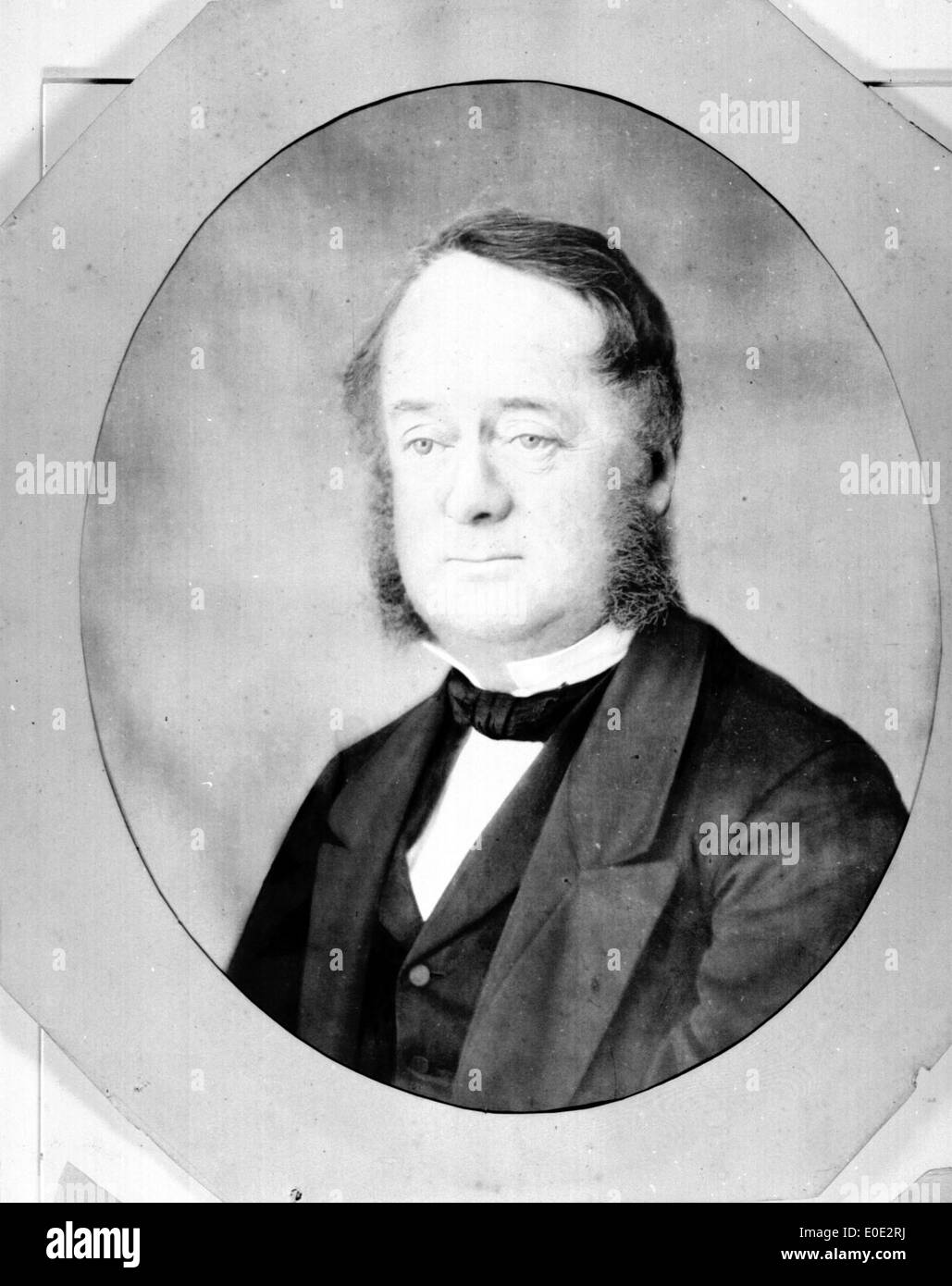 A black-and-white portrait of Alexander Grieg, possibly reflecting his ...