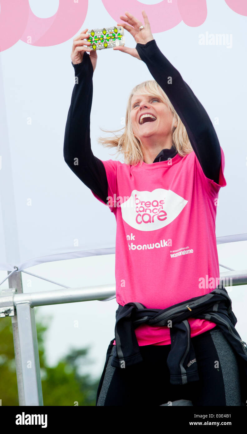 Linda Barker, took part in the Pink Ribbon walk - 10 mile walk around ...