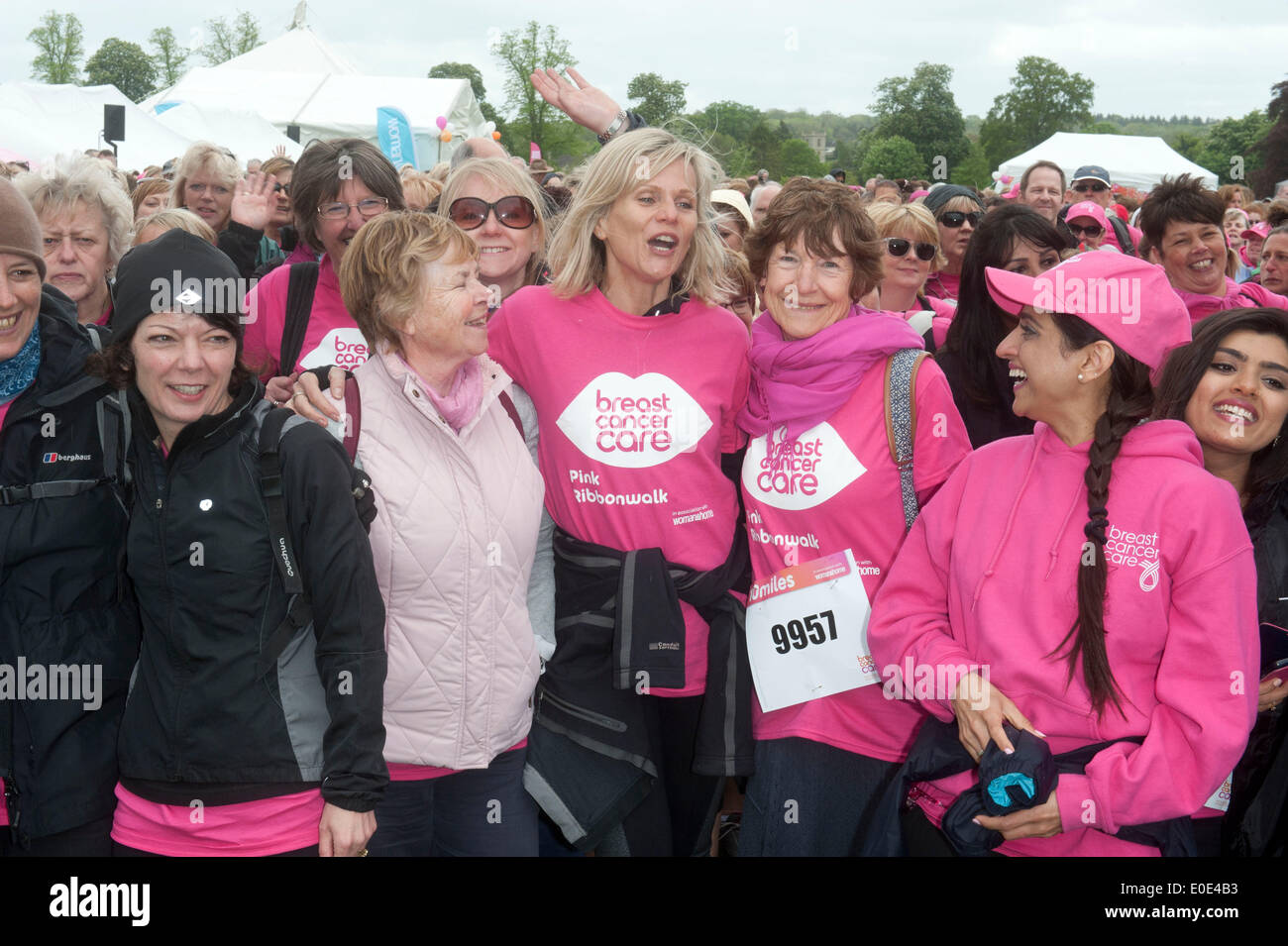 Linda Barker, took part in the Pink Ribbon walk - 10 mile walk around ...