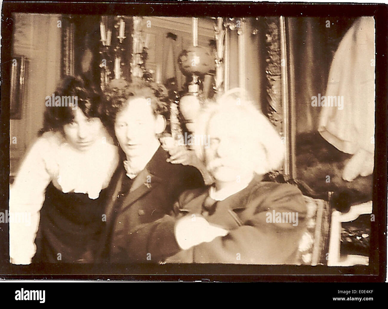Edvard Grieg with friends Stock Photo