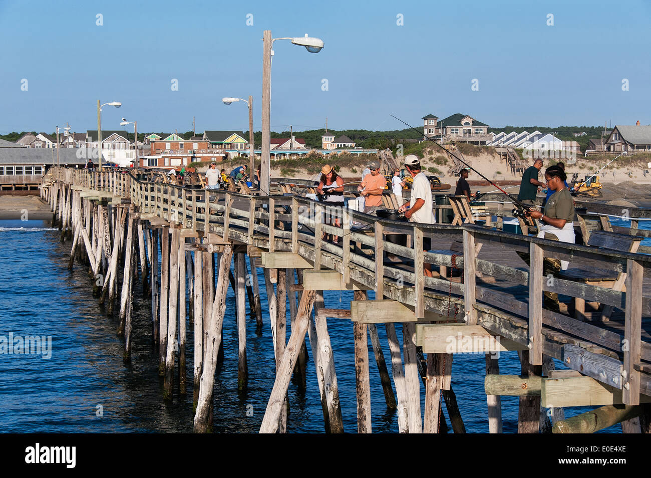 Fishing pier, Nags Head, Outer Banks, North Carolina, USA Stock Photo
