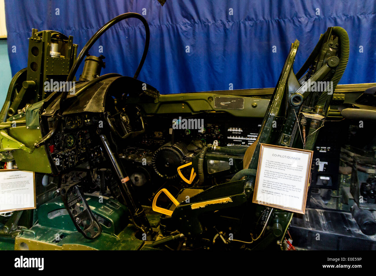 A B-47 Simulator at the March Field Air Museum in Riverside California Stock Photo