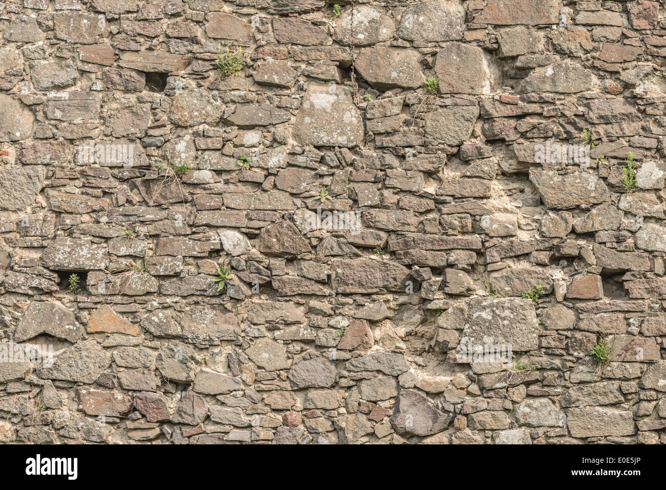 the old stone wall texture Stock Photo