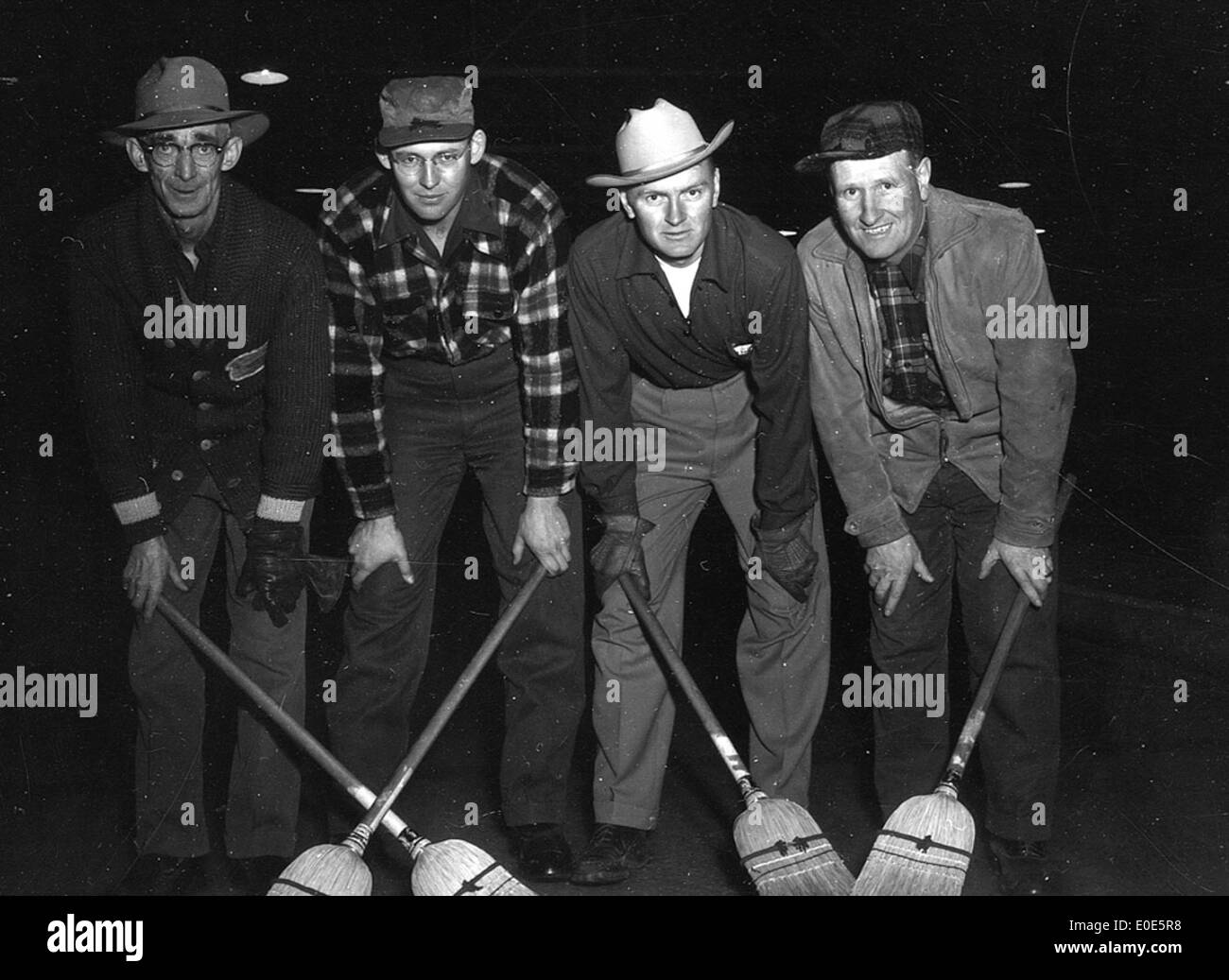 05. Who are these curlers for the Farmers' Bonspiel? Stock Photo