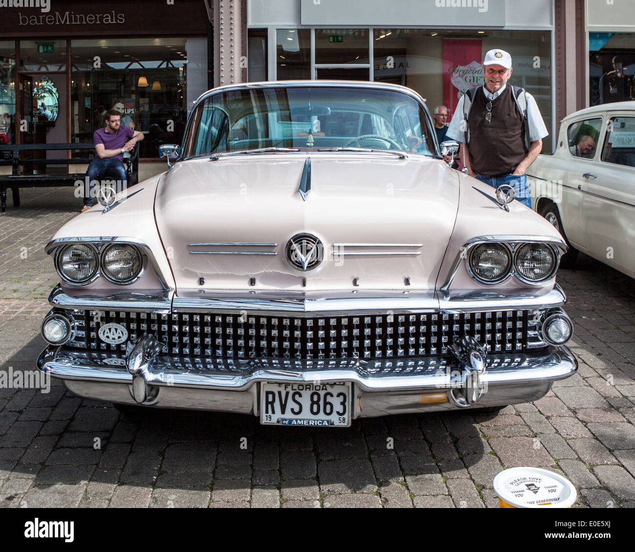 Classic vintage old Buick with American numberplate and AAA badge