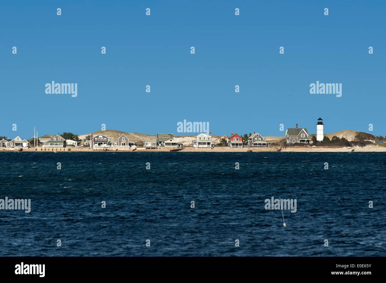 Sandy Neck Lighthouse, Barnstable, Cape Cod, Massachusetts, USA Stock Photo