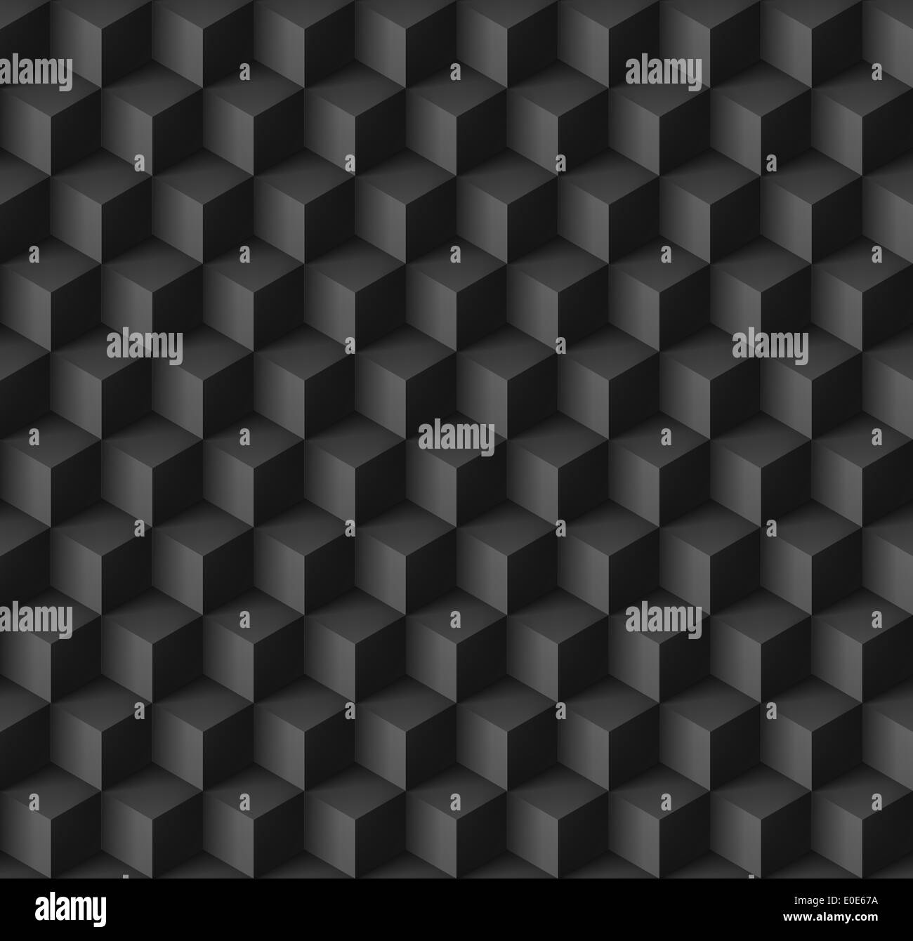 Abstract geometric background with cubes in black Stock Photo - Alamy