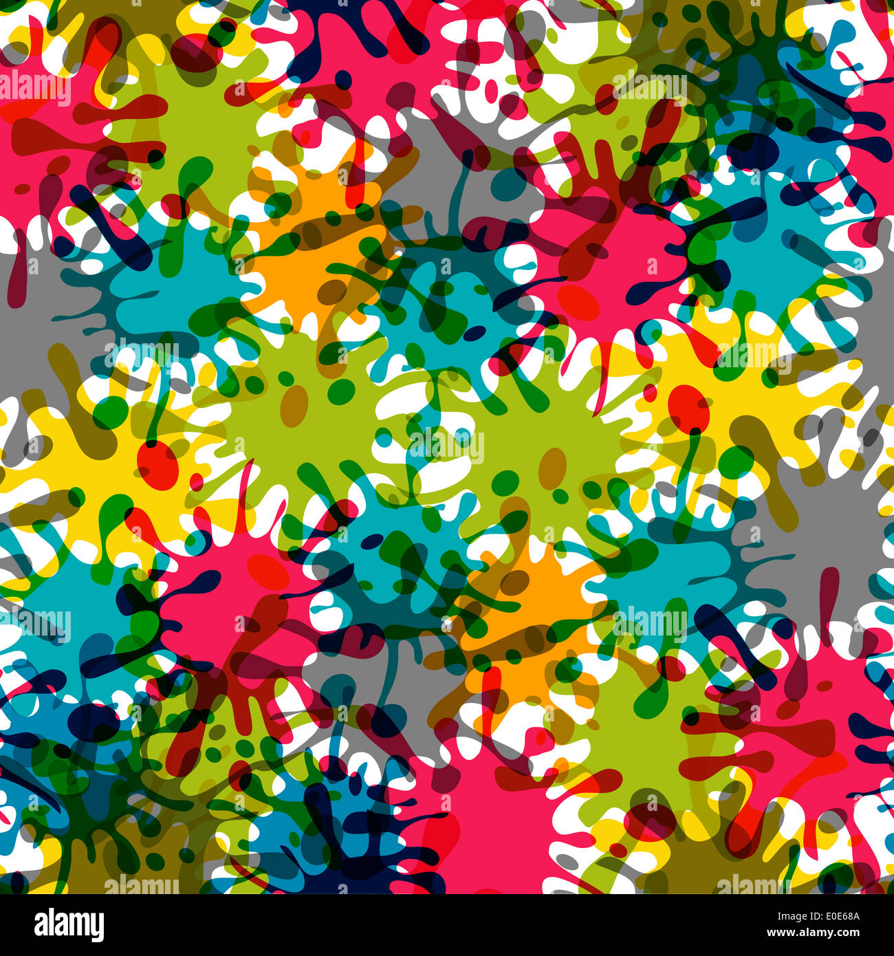 Vector Splash Abstract Seamless Pattern Background. EPS10 Stock Photo ...