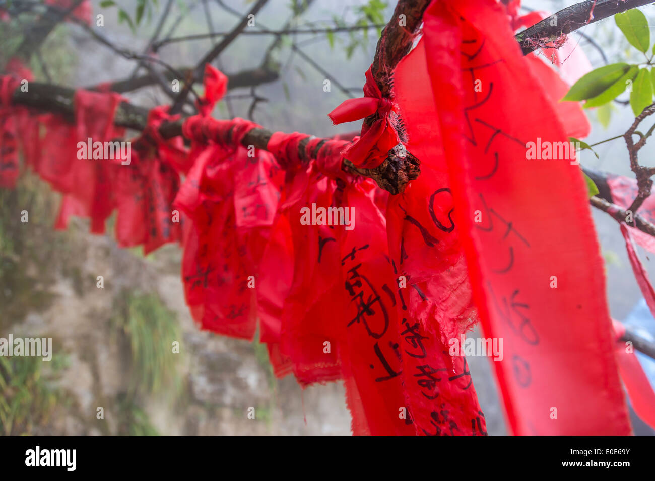 China Zhangjiajie Tianmen Mountain Heavenly Gate glass walk Stock Photo