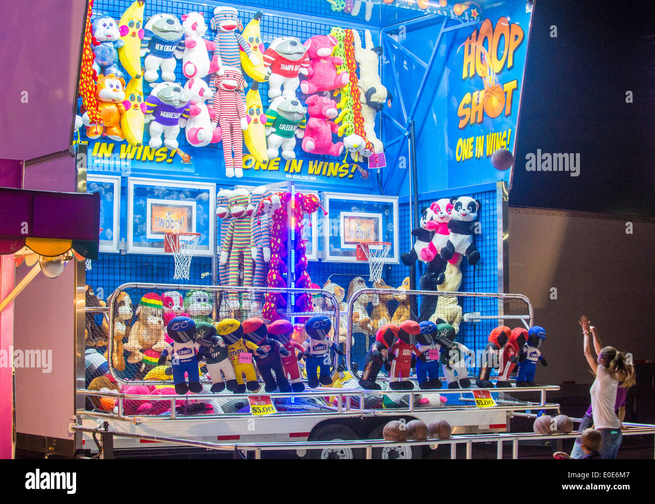 Amusement park at the Clark County Fair and Rodeo held in Logandale