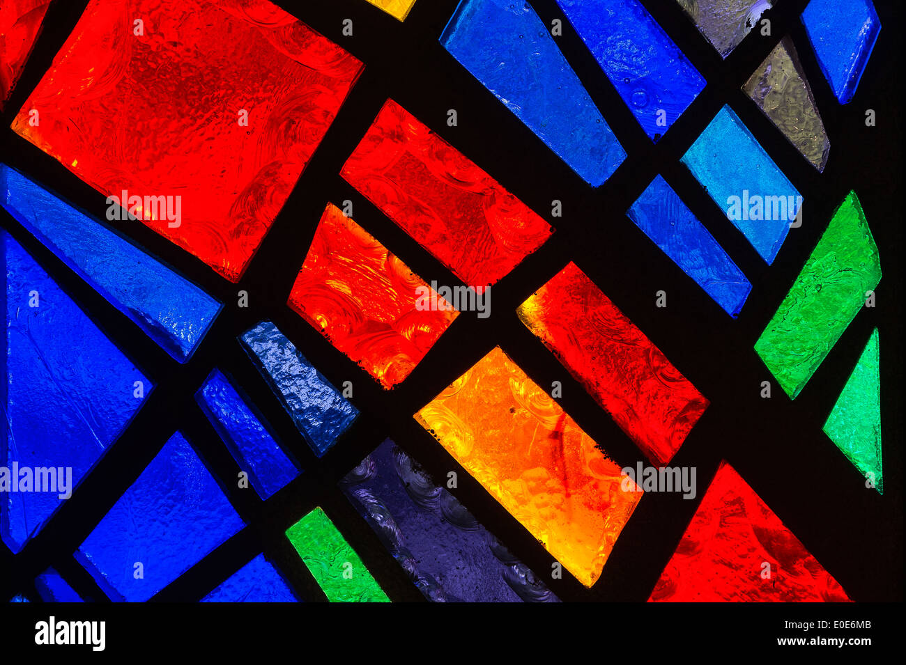 Stained glass detail. Stock Photo