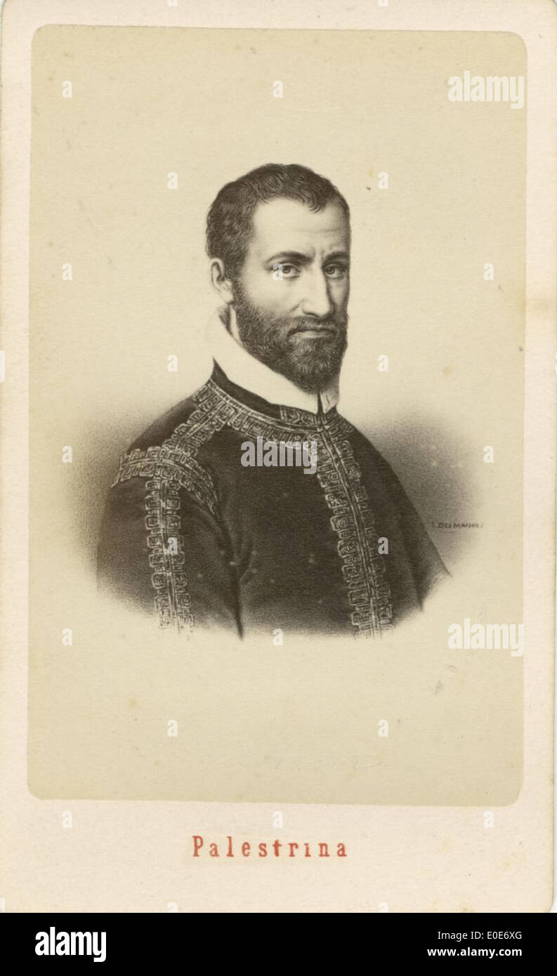 Giovanni Pierluigi da Palestrina portrait Stock Photo Alamy