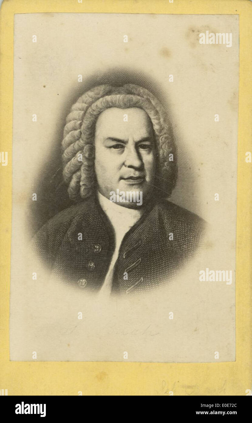 Johan Sebastian Bach portrait Stock Photo