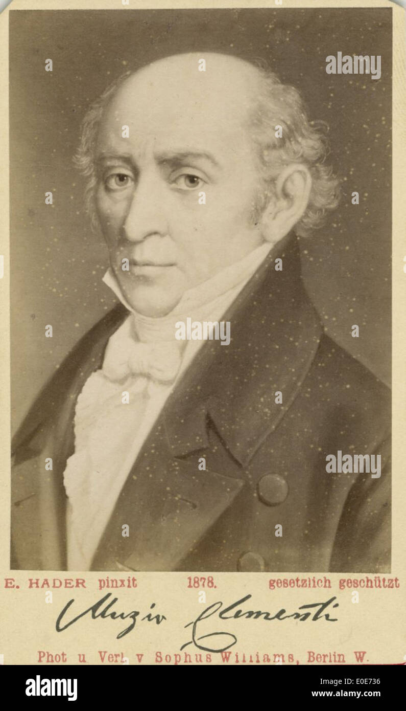 Muzio Clementi portrait Stock Photo Alamy