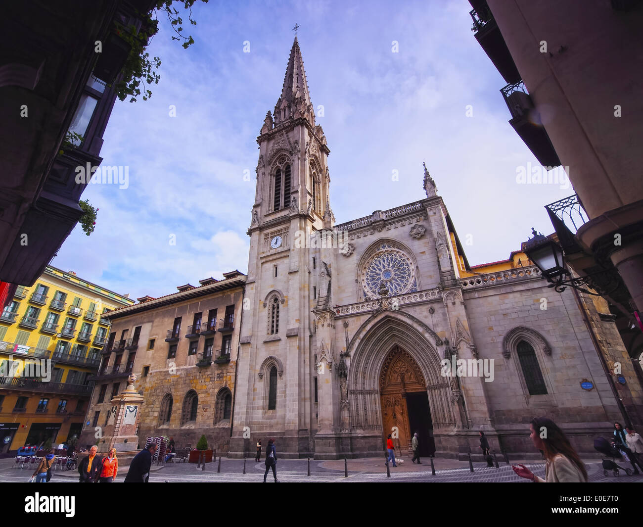 Catedral de Santiago - Cathedral in Bilbao, Biscay, Basque Country, Spain Stock Photo