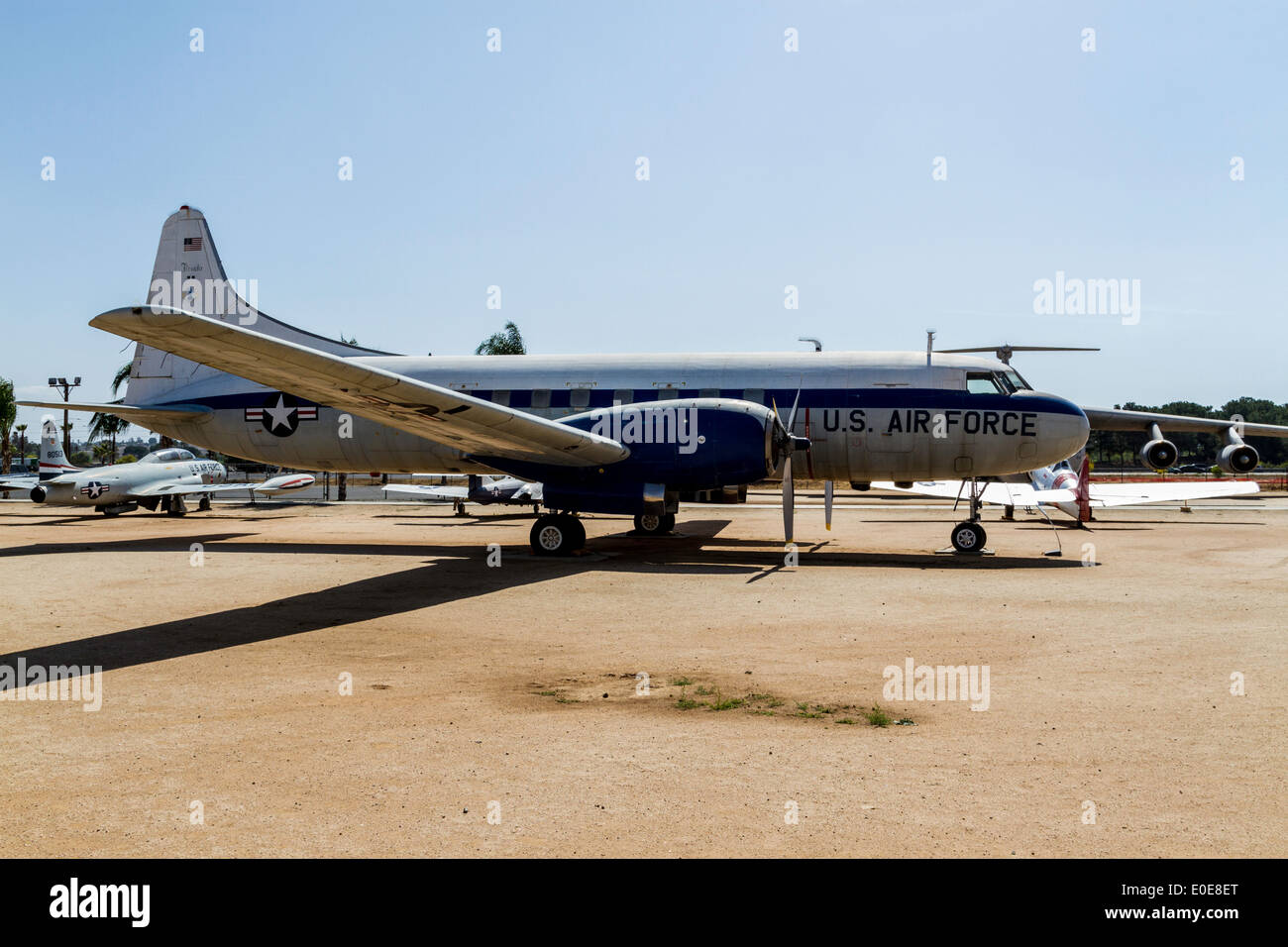 Convair C-131D Samaritan at the March Field Air Museum in Riverside California Stock Photo